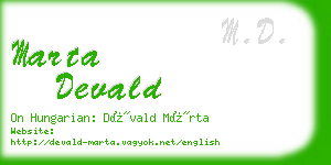 marta devald business card